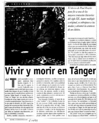Vivir y morir en Tánger.