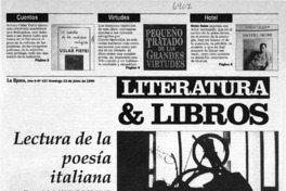 Lectura de la poesía italiana