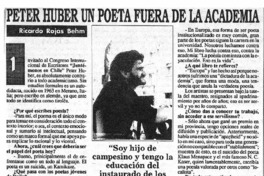 Peter Huber un poeta fuera de la academia