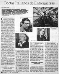 Poetas italianos de entreguerras