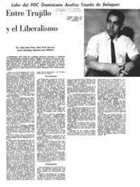Entre Trujillo y el liberalismo