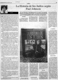 La historia de los judíos según Paul Johnson