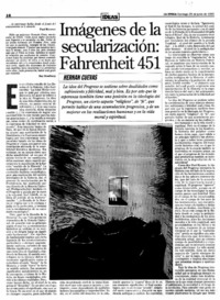 Imágenes de la secularización, Fahrenheint 451