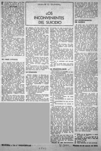 Los inconvenientes del suicidio