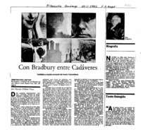 Con Bradbury entre cadáveres