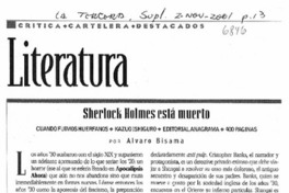 Sherlock Holmes está muerto