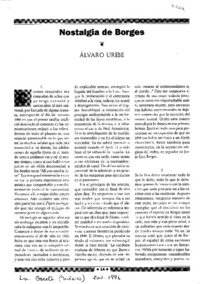 Nostalgia de Borges