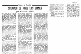 Situacion de Jorge Luis Borges