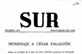 Homenaje a César Paladión