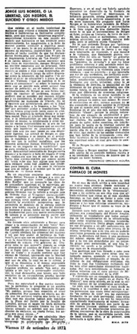 Jorge Luis Borges, o la libertad, los negros, el suicidio y otros medios