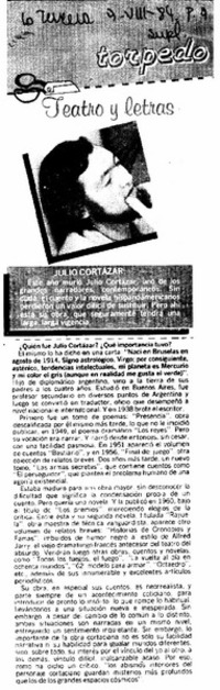 Julio Cortázar.