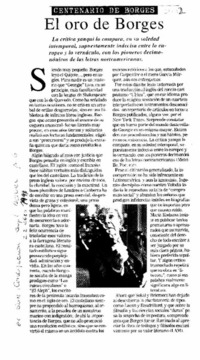 El oro de Borges