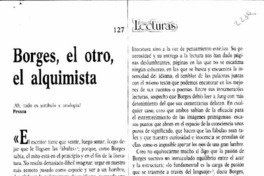 Borges, el otro, el alquimista.