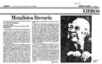 Metafísica literaria