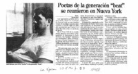 Poetas de la generación "beat" se reunieron en Nueva York.