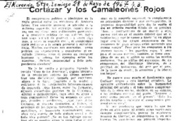 Cortázar y los camaleones rojos