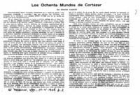 Los Ochenta mundos de Cortázar