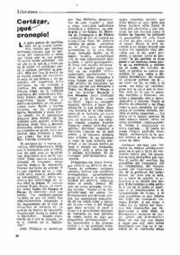 Cortázar !qué cronoplo¡