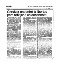 Cortázar encontró la libertad para refljar a un continente.