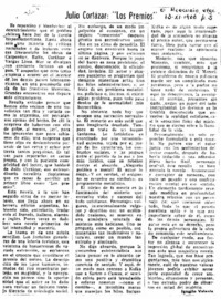 Julio Cortázar: "los premios"