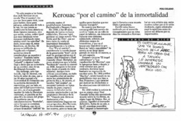 Kerouac "por el camino" de la inmortalidad,