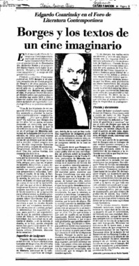Borges y los textos de un cine imaginario