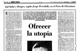 Xul Solar y Borges, según Jorge Perednik, en el foro de literatura