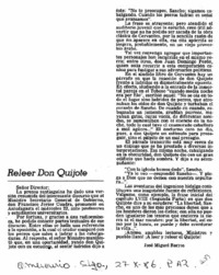 Releer Don Quijote