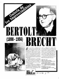 Bertolt Brecht.