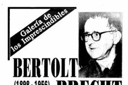 Bertolt Brecht.