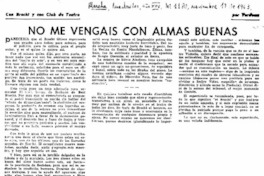 No me vengais con almas buenas