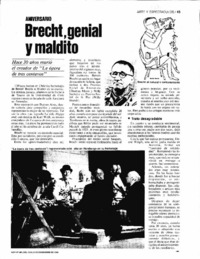 Brecht, genial y maldito.