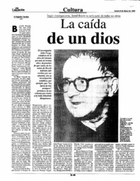 La caída de un dios.