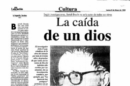 La caída de un dios.