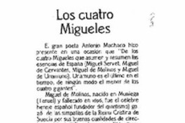 Los cuatro Migueles