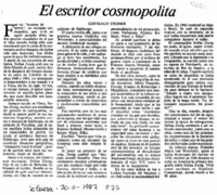 El Escritor cosmopolita