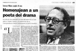 Homenajean a un poeta del drama