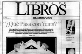 "¿Qué pasa con Yeats?