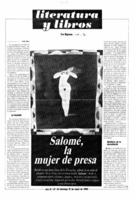 Salomé, la mujer de presa