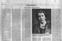 Encarando a Oscar Wilde.