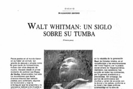 Walt Whitman: un siglo sobre su tumba
