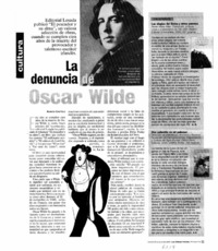 La denuncia de Oscar Wilde