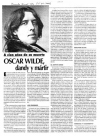 Oscar Wilde, dandy y mártir