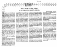 Oscar Wilde "el niño astro" de la literatura estética inglesa
