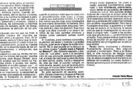 Mario Vargas Llosa ¿Quién mató a Palomino Molero?