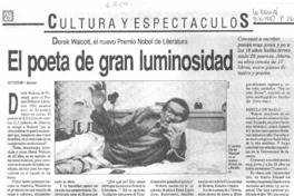 El poeta de gran luminosidad.