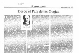 Desde el país de las ovejas