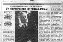 Un Escritor contras las fuerzas del mal.