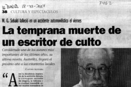 La Temporada muerte de un escritor de culto