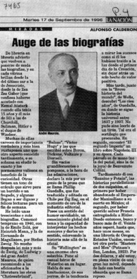 Auge de las biografías